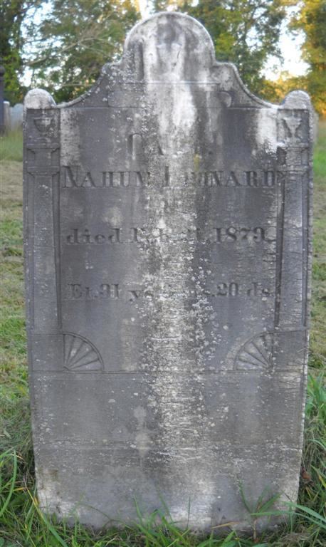 Nahum Leonard Nahum Leonard 1787 1879 Find A Grave Memorial