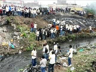 Nairobi River GPFKenya Clears Garbage from Nairobi River Geoffrey Gichuki