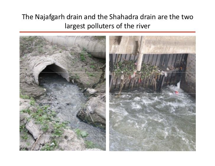 Najafgarh drain The Najafgarh drain and the Shahadra drain are the two largest pollu