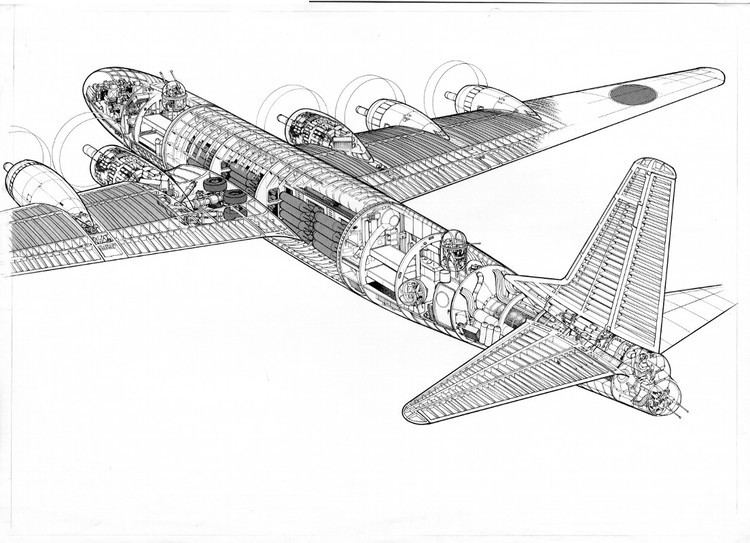 Nakajima G10N JA strategic bombers Nakajima G10N Fugaku G8N Renzan N40 quotRita