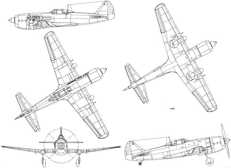 Nakajima Ki-87 TheBlueprintscom Blueprints gt WW2 Airplanes gt Nakajima