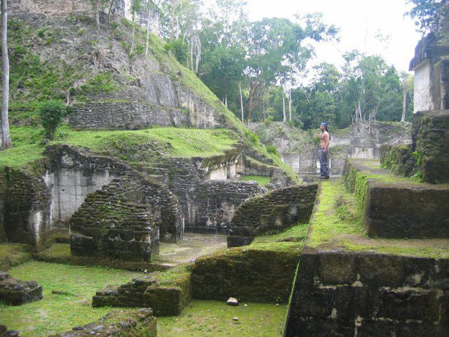 Nakum Hiking to the Mayan ruins of Nakum in Guatemala February 2008
