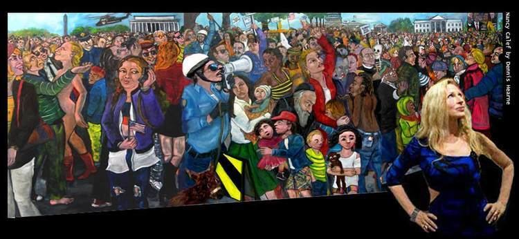 Nancy Calef Nancy Calef Gallery Peoplescapes oil and 3D paintings of people