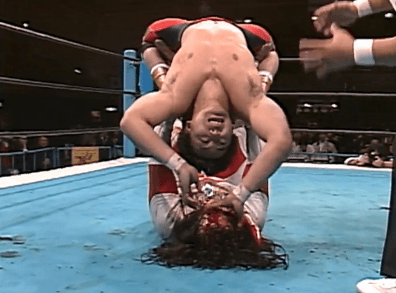 Naoki Sano Jushin Liger vs Naoki Sano from 1990 Old New Japan