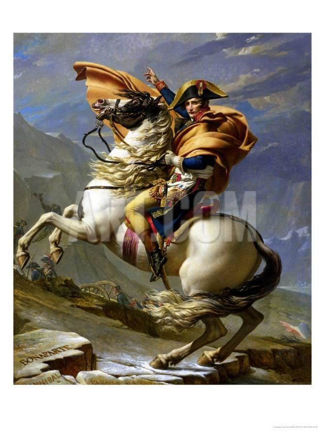 Napoleon Crossing the Alps Napoleon Crossing the Alps c1800 Giclee Print by JacquesLouis