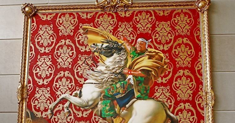 Napoleon Leading the Army Over the Alps (Kehinde Wiley) NYC NYC Kehinde Wiley39s quotNapoleon Leading the Army Over the Alpsquot
