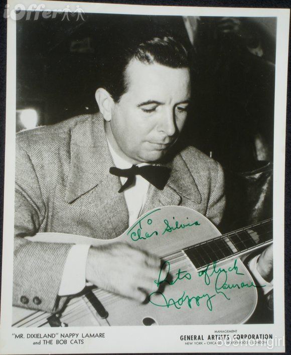 Nappy Lamare NAPPY LAMARE SIGNED AUTOGRAPHED PHOTO JAZZ for sale