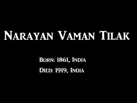 Narayan Waman Tilak 73 Narayan Vaman Tilak Man of God Short Biography Tamil YouTube