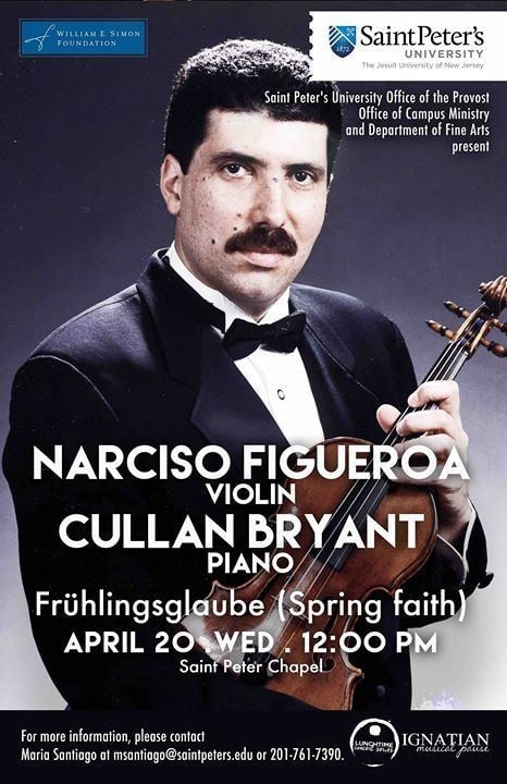 Narciso Figueroa Violinist Narciso Figueroa for Ignatian Musical Pause The Office
