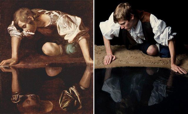 Narcissus (Caravaggio) Narcissus Caravaggio remake by Max Zerrahn Inspired