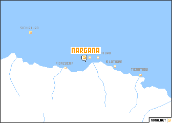 Narganá Nargan Panama map nonanet
