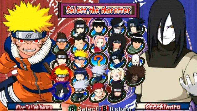 naruto clash of ninja revolution 3 all characters