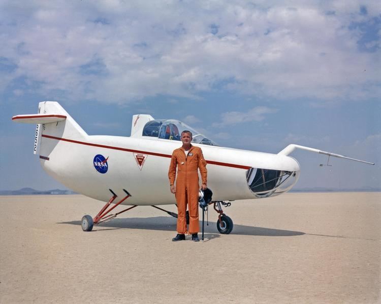 NASA M2-F1 Research Pilot Milt Thompson with M2F1 Lifting Body NASA