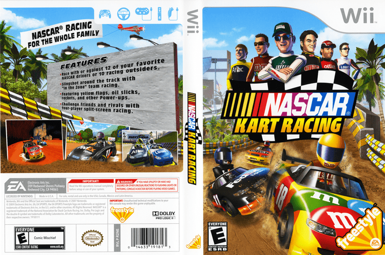 NASCAR Kart Racing artgametdbcomwiicoverfullHQUSR2NE69png