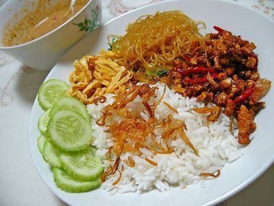 Nasi uduk Nasi Uduk vegetarian indonesianfood Fooooood Pinterest