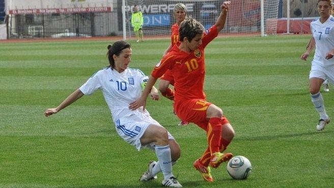 Nataša Andonova Natalia Chatzigiannidou Greece amp Natasa Andonova FYROM UEFA
