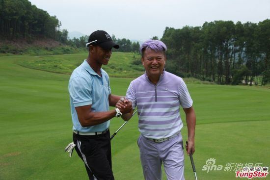 Natalis Chan Pictures Michael Wong the Natalis practice golf down the