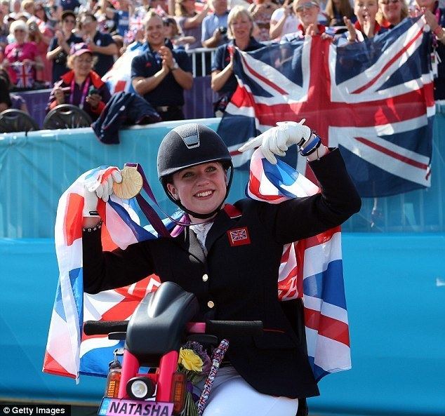 Natasha Baker Dressage rider Natasha Baker wins her second Paralympic gold medal