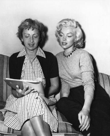 Natasha Lytess Marilyn with her acting coach Natasha Lytess 1953 Marilyn