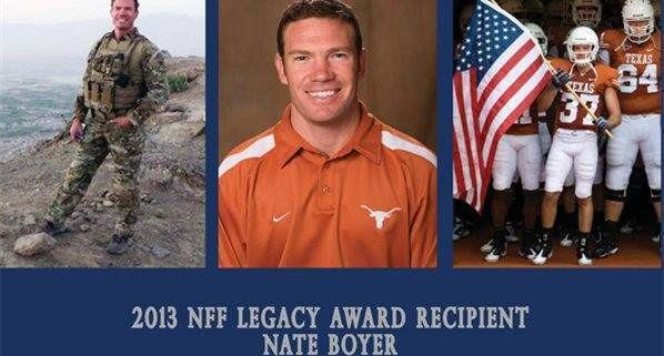 Nate Boyer Nate Boyer Nate Boyer Named 2013 NFF Legacy Award Recipient