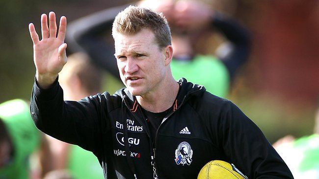 Nathan Buckley Collingwood coach Nathan Buckley urges Chris Judd wing