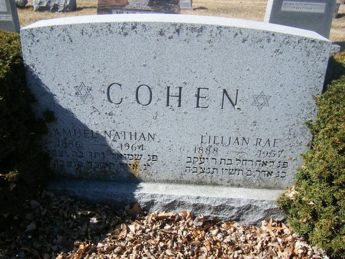 Nathan Cohen (critic) Samuel Nathan Cohen 1886 1964 Find A Grave Memorial