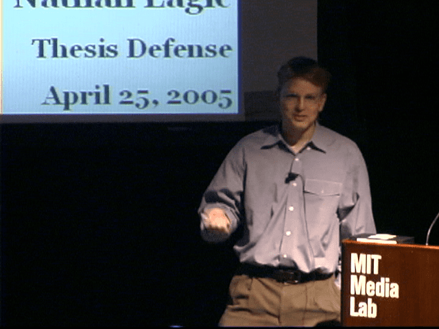 Nathan Eagle MIT Media Lab Nathan Eagle Thesis Defense Machine