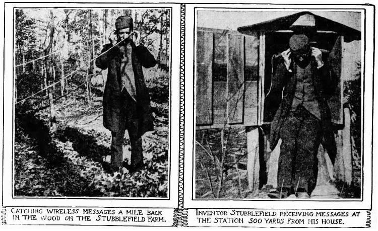 Nathan Stubblefield Kentucky Farmer Invents Wireless Telephone 1902