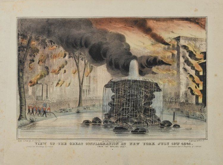Nathaniel Currier FileBrooklyn Museum View of the Great Conflagration at