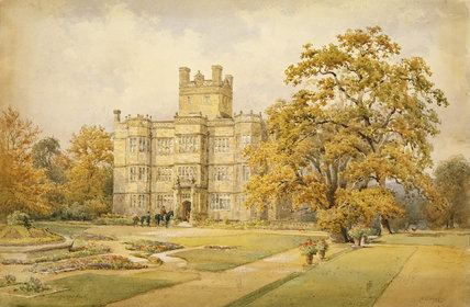 Nathaniel Everett Green THE SOUTH VIEW OF GAWTHORPE HALL by Nathaniel Everett Green 1884