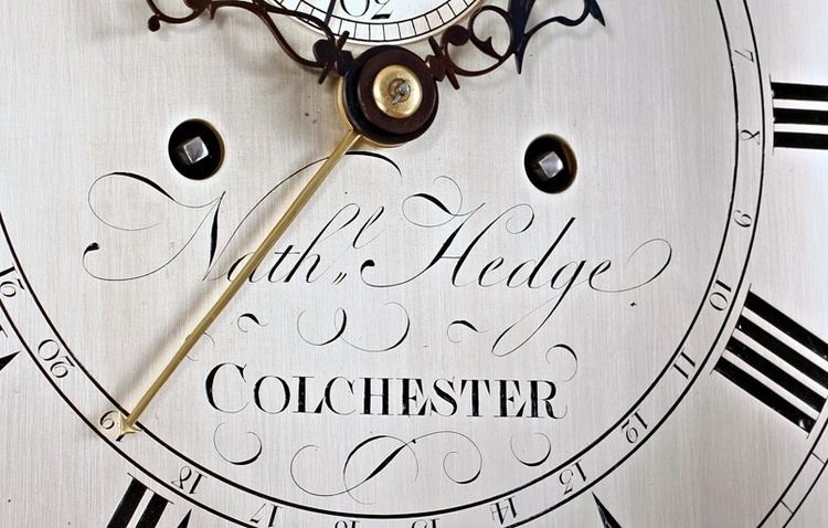 Nathaniel Hedge Moonphase Longcase Clock by Nathaniel Hedge of Colchester PA Oxley