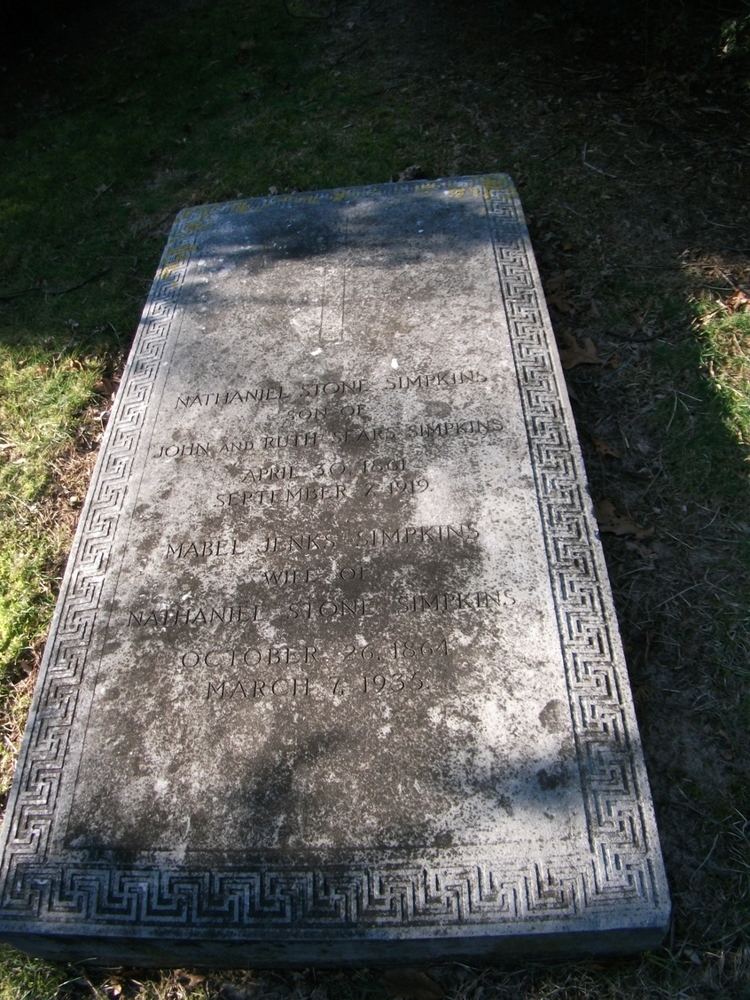 Nathaniel Stone Simpkins Nathaniel Stone Simpkins 1861 1919 Find A Grave Memorial