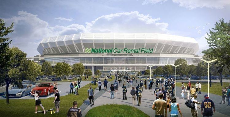 National Car Rental Field Proposed riverfront stadium gets a name National Car Rental Field