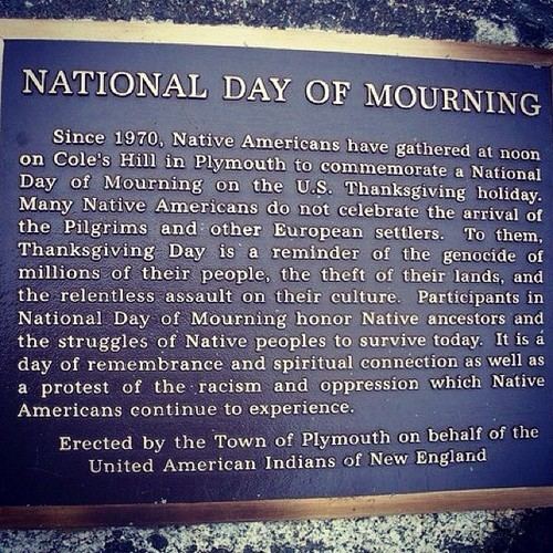 National Day of Mourning (United States protest) ManyHoopscom National Day of Mourning