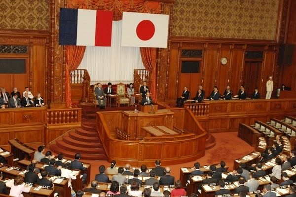 National Diet National Diet welcomes French President and his partner