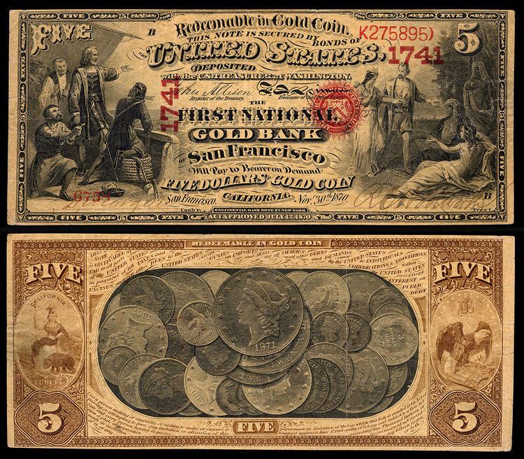 National gold bank note