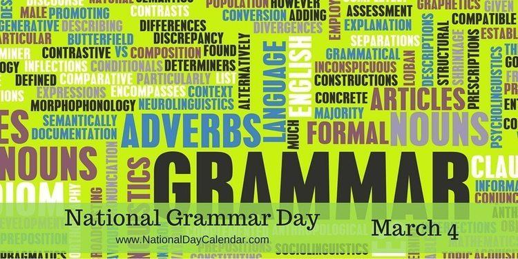 National Grammar Day wwwnationaldaycalendarcomwpcontentuploads201