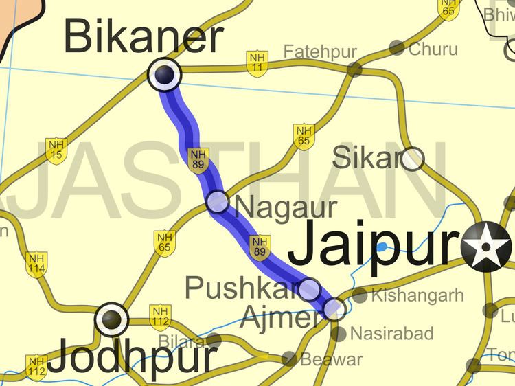 National Highway 89 (India) (old numbering)