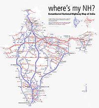 National Highway (India) List of National Highways in India by highway number Wikipedia