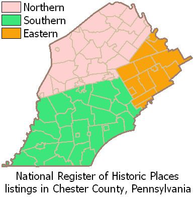 National Register of Historic Places listings in eastern Chester County, Pennsylvania
