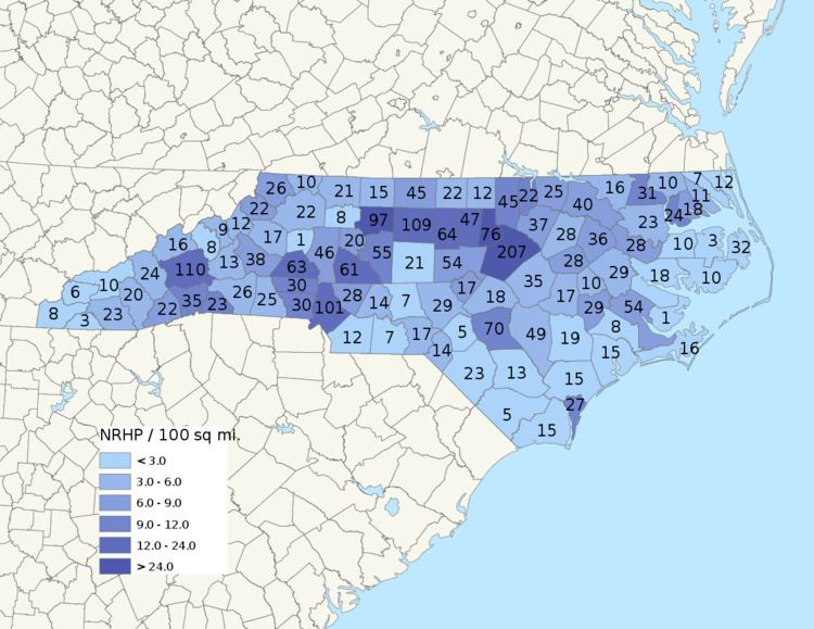National Register of Historic Places listings in North Carolina