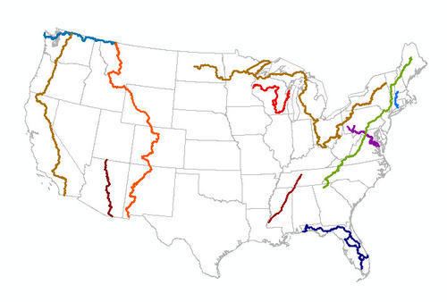 National Scenic Trail National Scenic Trail data on the US Topo maps