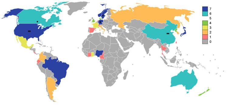 National team appearances in the FIFA Women's World Cup