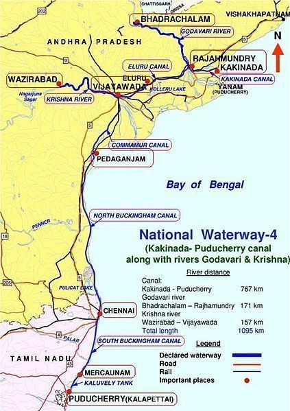 National Waterway 4 National Waterway4 project launched in Tamil Nadu For the