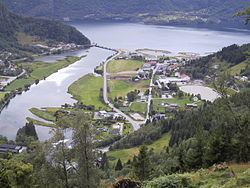Naustdal (village) httpsuploadwikimediaorgwikipediacommonsthu