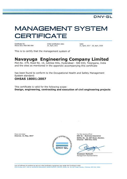 Navayuga Engineering Company Limited wwwnecltdcomimagesiso1jpg