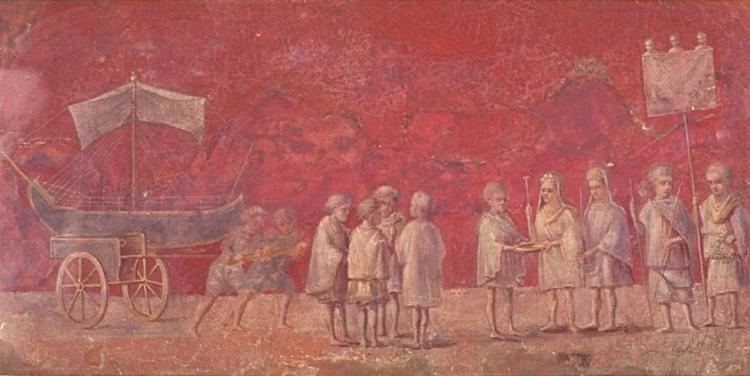 Navigium Isidis Paintings of religious feasts