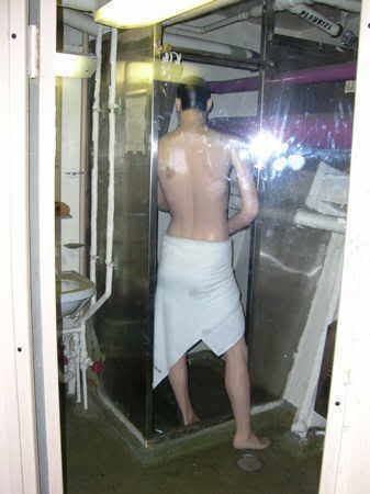 Navy shower