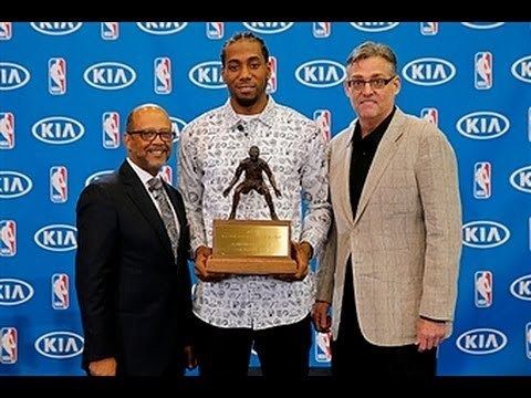 NBA Defensive Player of the Year Award Kawhi Leonard Wins 2016 NBA Defensive Player of the Year Award YouTube