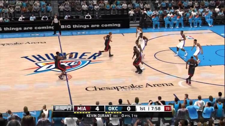 NBA Live 13 NBA Live 13 Gameplay Miami Heat vs OKC YouTube
